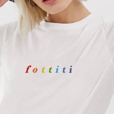 T-Shirt "Fuck you"__M / Bianco