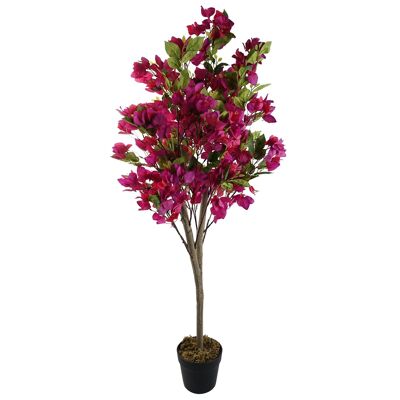 Albero di bouganville rosa artificiale