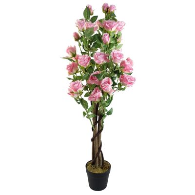 Artificial Pink Rose Tree