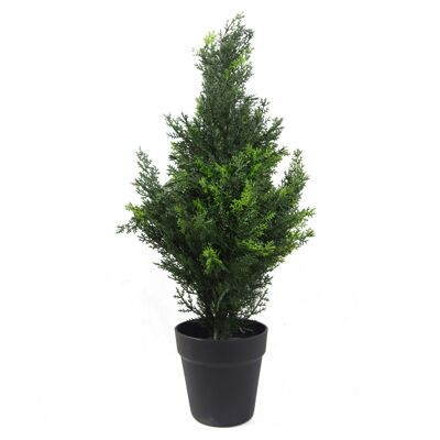 Arbre topiaire de cyprès de cèdre plante artificielle de 60 cm