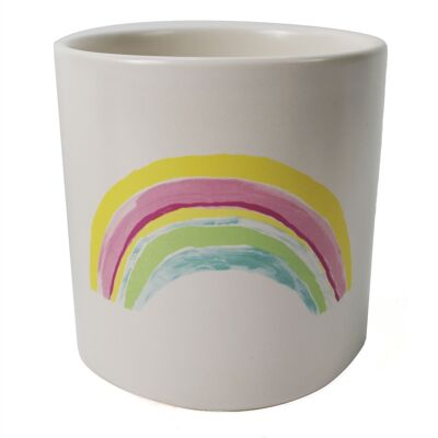 Keramik-Regenbogen-Keramik-Pflanzgefäß