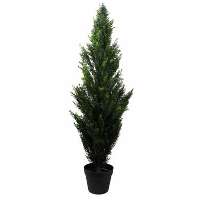 Cypress UV Cedar Topiary Tree Artificial 120cm Plant