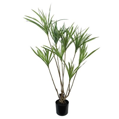 Drachenbaum-Dracaena-Pflanze, 125 cm, sieht künstlich aus