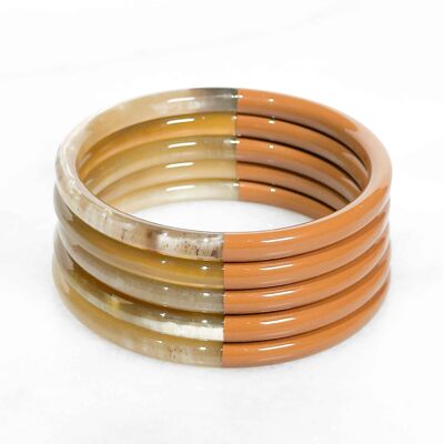 Colorful real horn bracelet - Color 7573C