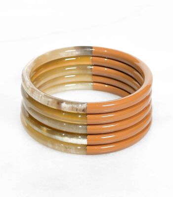 Bracelet coloré en corne véritable - Couleur 7573C 1