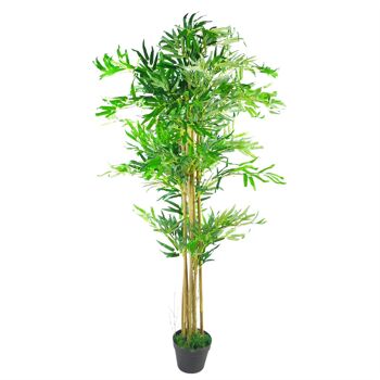 Planteur de cuivre d'arbre de plante de bambou artificiel 150 cm 3