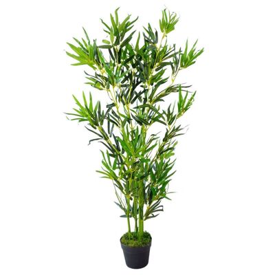 Künstliche Bambuspflanzen, Bäume, Grün, 120 cm, Grün 120 cm