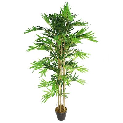 Plantas De Bambú Artificiales Árboles Tronco De Madera 150cm