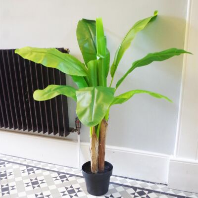 Albero tropicale di pianta di banano artificiale 120 cm