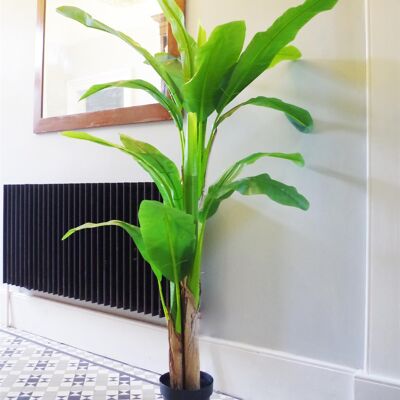 Albero tropicale con pianta di banano artificiale, dimensioni 1,8 m