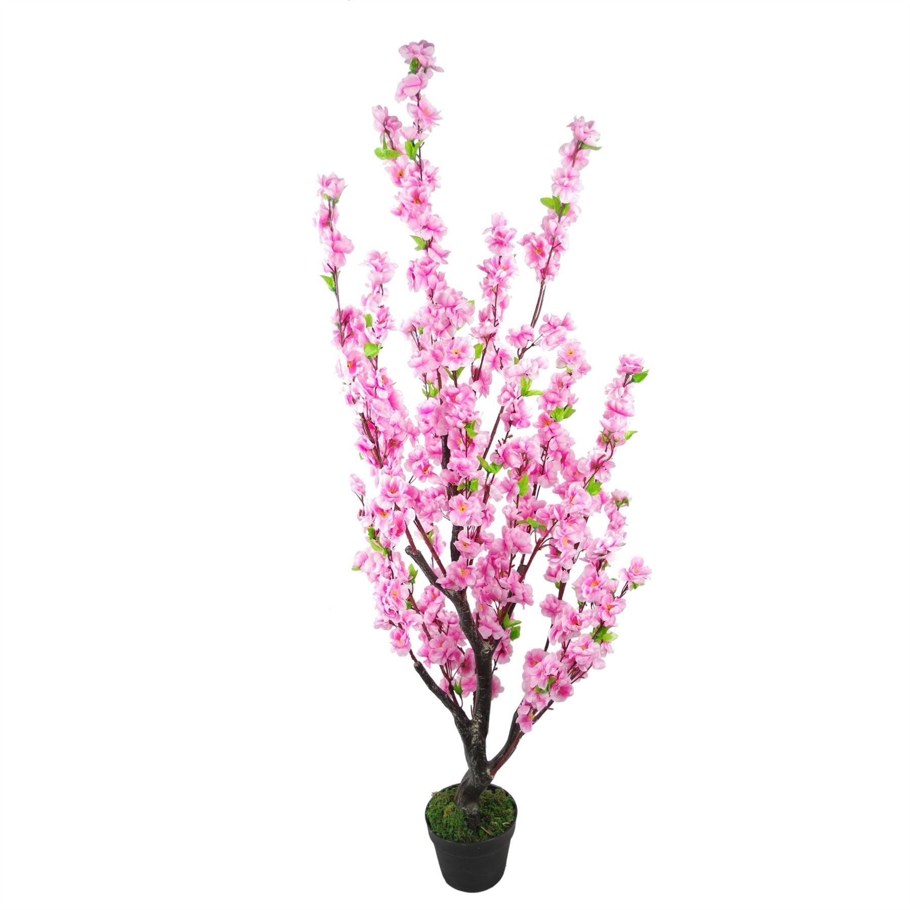 Árbol de flores artificiales 120 cm Cerezo rosa