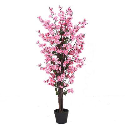 Künstlicher Blütenbaum, rosa, 120 cm, vollständig