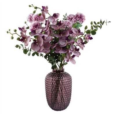 Blatt 80cm Berry Burst Vase Künstliche Orchideen und Blattwerk