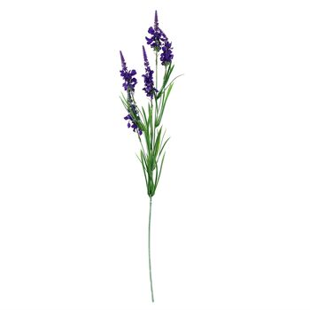 Vase en verre de pied d'alouette violet et de baies de 80 cm 2