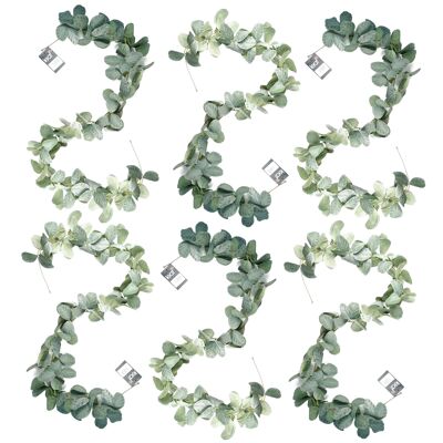 Paquete de plantas colgantes artificiales de hojas x 6