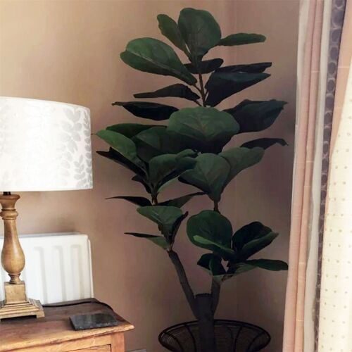 Leaf Artificial Plant Ficus Fig Tree 4ft