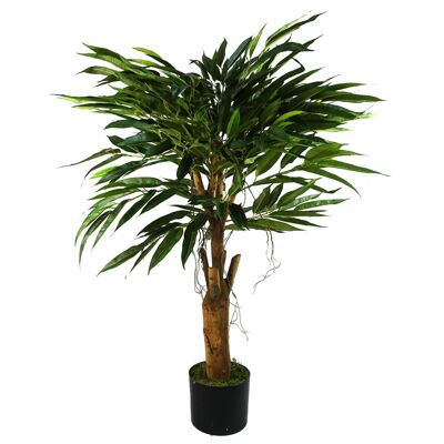 Leaf Design 100 cm Longifolia Ficus Baum künstlicher natürlicher Stamm