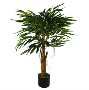 Feuille Design 100 cm Longifolia Ficus Arbre Tronc Naturel Artificiel 1