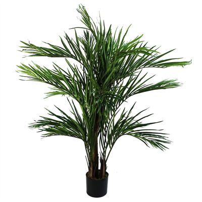 Árbol artificial de palmera Areca de 130 cm con diseño de hojas