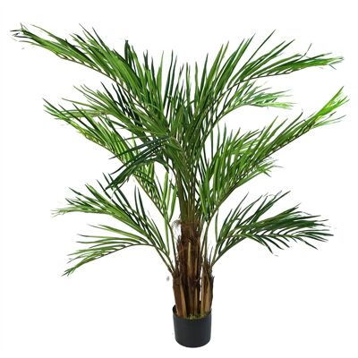 Leaf Design Arbre artificiel naturel de palmier Areca de 150 cm