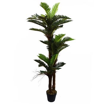 Leaf Design Grand palmier artificiel de 150 cm avec tronc naturel 1