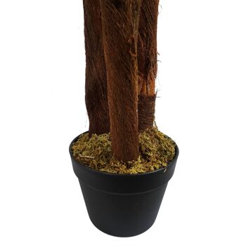 Leaf Design Grand palmier artificiel de 150 cm avec tronc naturel 5
