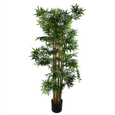 Planta de bambú oriental artificial de 150 cm con diseño de hojas
