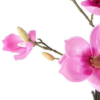 Magnolia Arbre Artificiel Rose En Pot 4