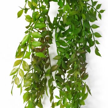 Plante de fougère artificielle suspendue 100 cm, paquet de plantes de fougère en perles x 6 2