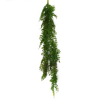 Plante de fougère artificielle suspendue 100 cm, paquet de plantes de fougère en perles x 6 6