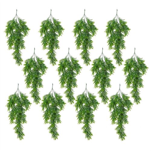 Artificial Hanging Fronded Thyme Plant Pack 12 x 75cm