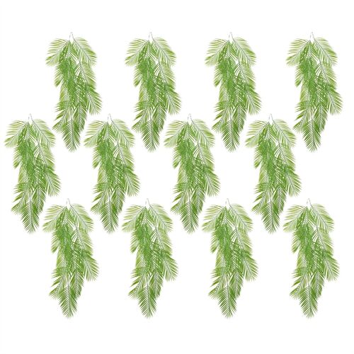 Artificial Hanging Palm Leaves Plant Pack 12 x 120cm