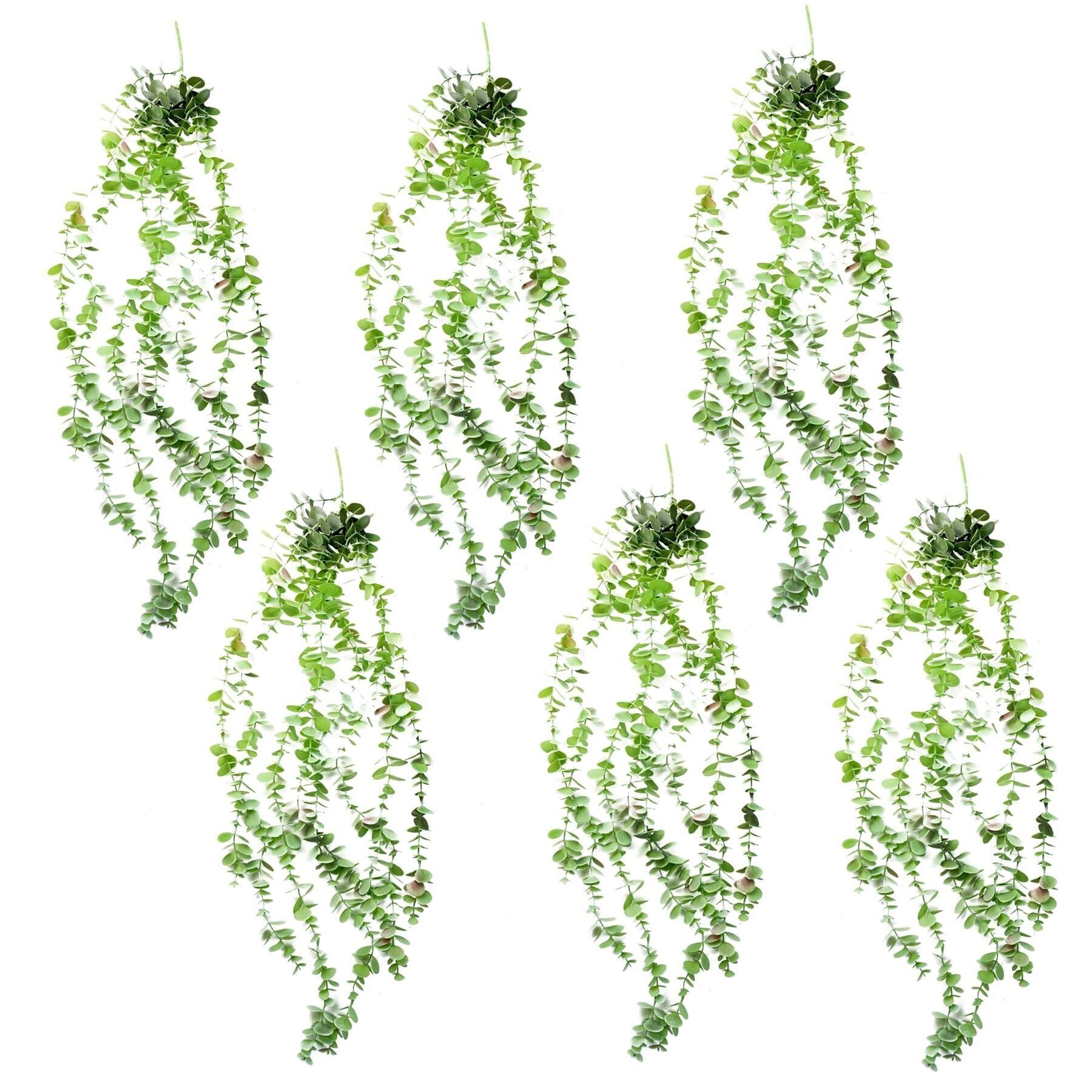 Plante artificielle suspendue Eucalyptus Pack x 6