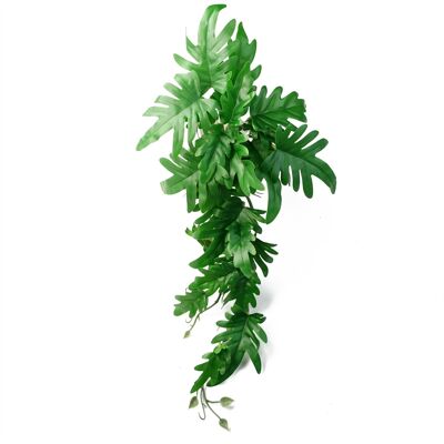 Pianta artificiale con foglie di filodendro