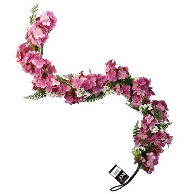 Artificial Hanging Plant Pink Blossom Garland