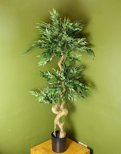 Artificial Tree Japanese Fruticosa Ficus Tree Plastic Pot 160cm