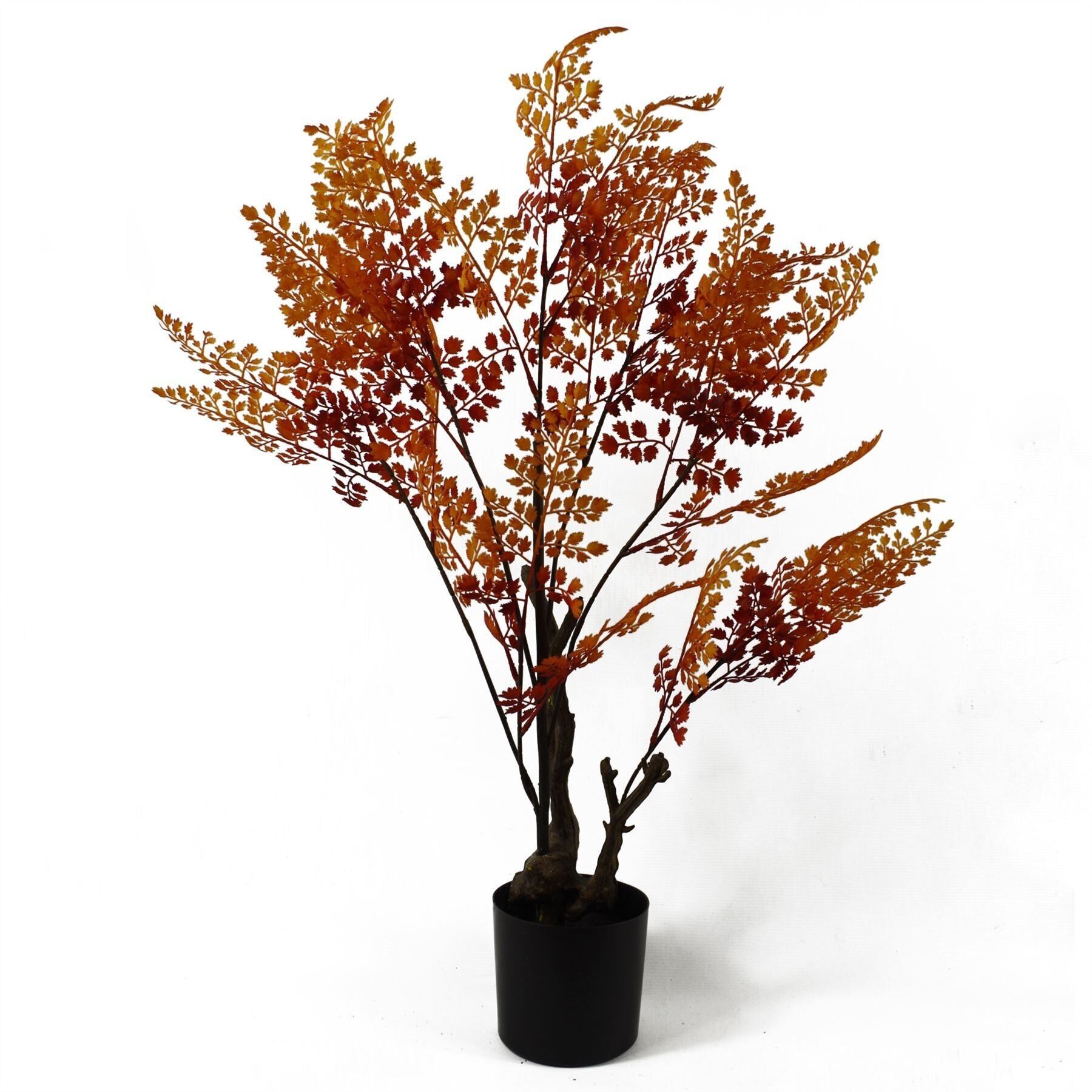 Plante d'arbre artificielle automne plante d'arbre de fougère orange 70 cm