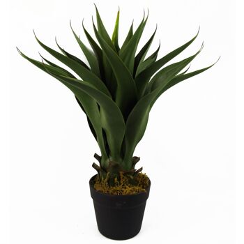 Jardinière en céramique de plante de yucca artificielle et 60 cm 3