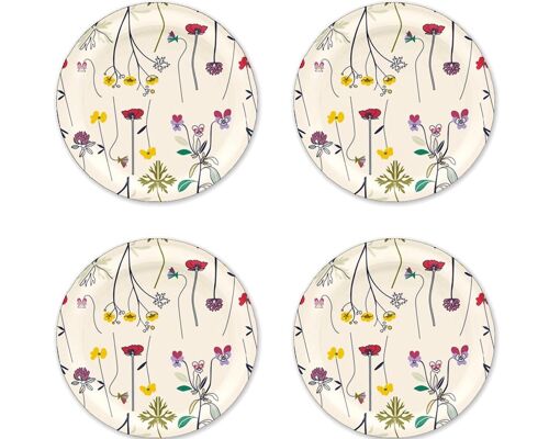 4 sous-verres Herbarium Ø 11 cm