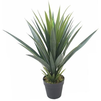 Plante tropicale artificielle Yukka 60 cm Agave plantes tropicales hérissées