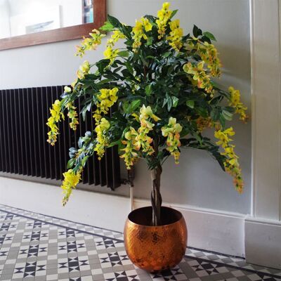 Blütenbaum Künstliche Glyzinie 120 cm Gelb