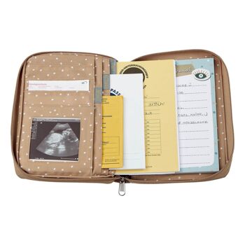 Couverture du passeport de maternité | Sac/organisateur U-booklet et certificat de vaccination I violet 7