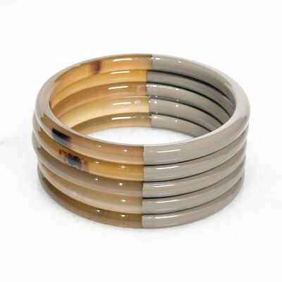 Bracelet coloré en corne véritable - Couleur 4270C