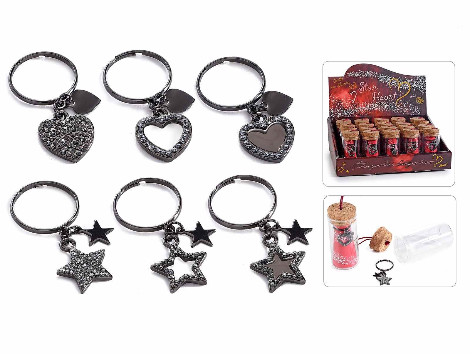 Verstellbare Ringe „Herzstern“ 14zero3 im Reagenzglas und Display