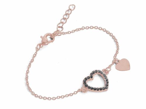 Bracciali  "Cuore Stella" oro rosa 14zero3 con card in espositore