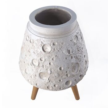 Jardinières Pots de fleurs Jardinière blanche lunaire 62 cm x 40 cm 4