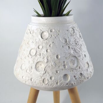 Jardinières Pots de fleurs Jardinière blanche lunaire 62 cm x 40 cm 5