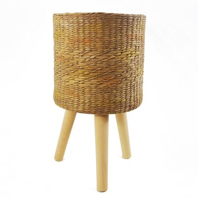 Fioriere Portavasi per piante effetto rattan 54 cm x 30 cm