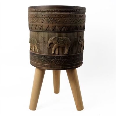 Planters Plant Pots Z i Elephant Composite 40cm x 21.5cm