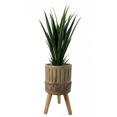 Fioriera composita rigata
